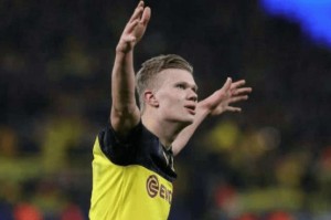  多特蒙德哈兰德梅开二度，德甲射手榜竞争白热化