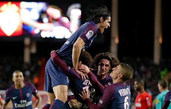  巴黎圣日耳曼主场完胜摩纳哥延续强势领跑态势